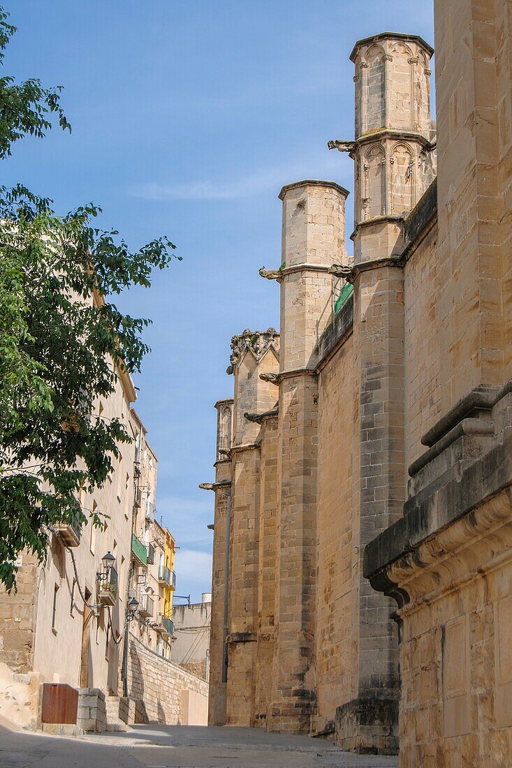 Tortosa, historical downtowm, Cathedral, XIVth to XVIII centuries, Tortosa, Ebro river, Tarragona, Catalunya, Spain.