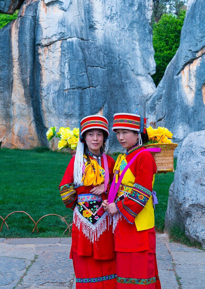 The Stone Forest, Shilin Yi Autonomous County, Yunnan Province, China, Asia, UNESCO World Heritage Site.