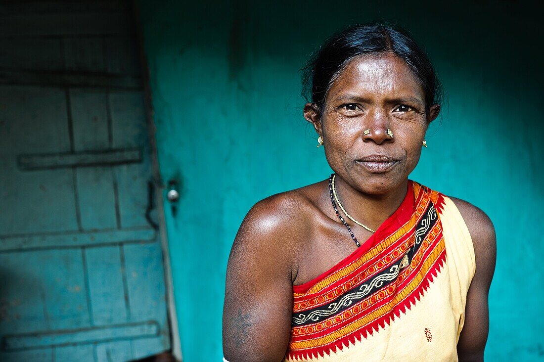 Woman belonging to the Kondh tribe ( Odisha state, India)