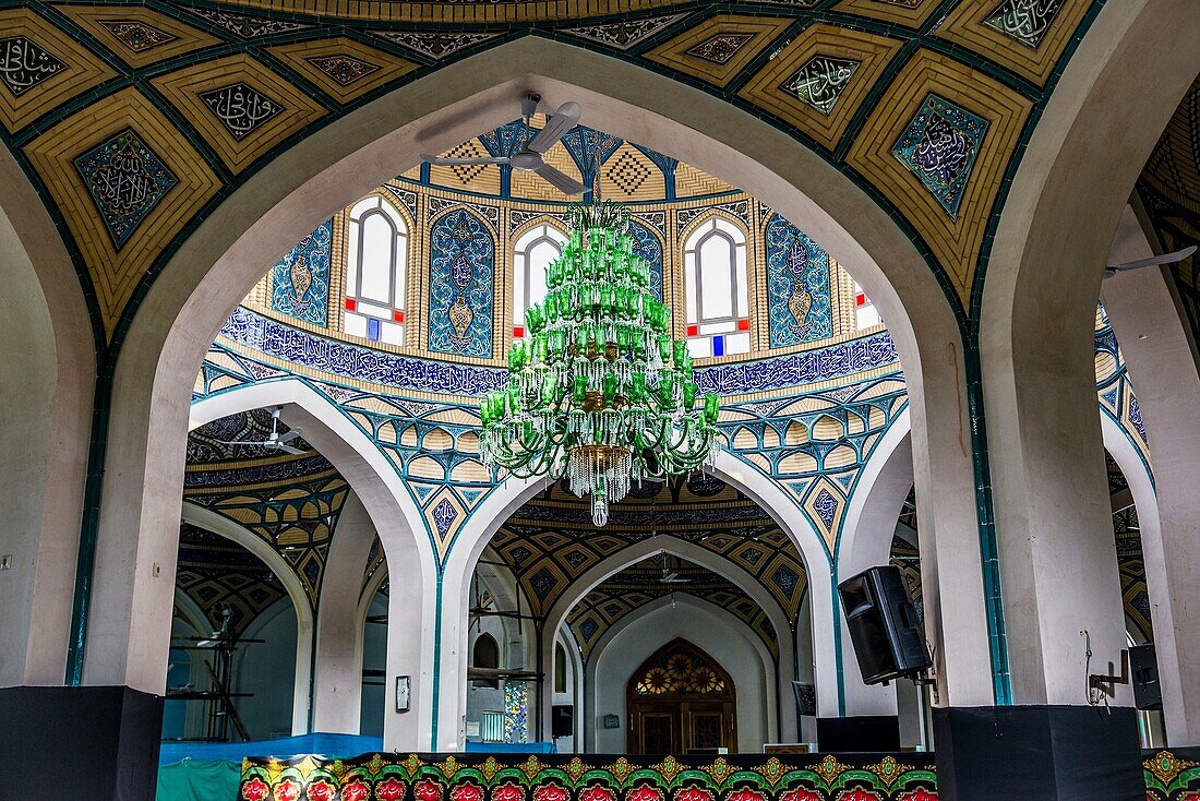 Interior of holy shrine of Imamzadeh Helal Ali (Hilal ibn Ali) in Aran va Bidgol, Isfahan Province in Iran.
