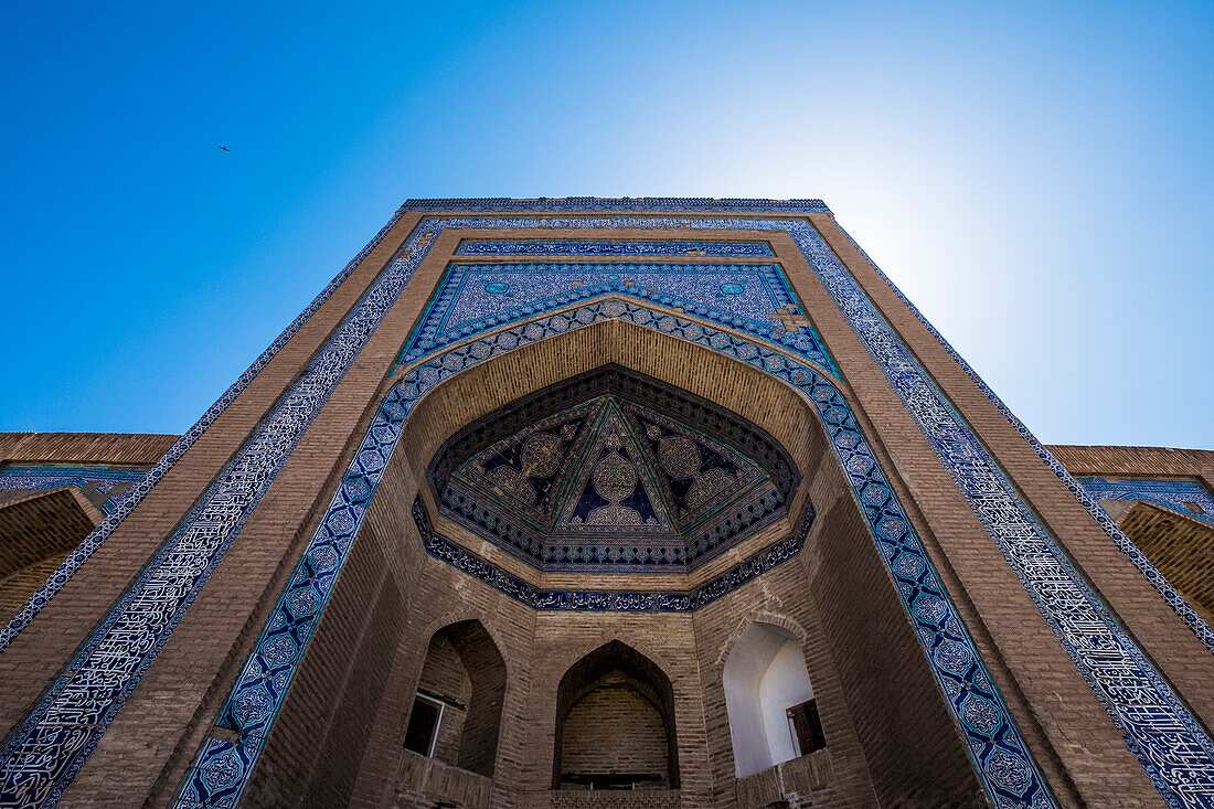 Khiva, Uzbekistan, Central Asia, facade of the Pakhlavan Mahmud Mausoleum