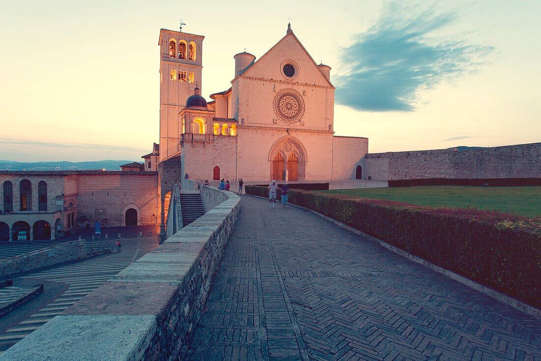 Europe, Italy, Umbria, Perugia district, Assisi Upper Basilica of St, Francis of Assisi