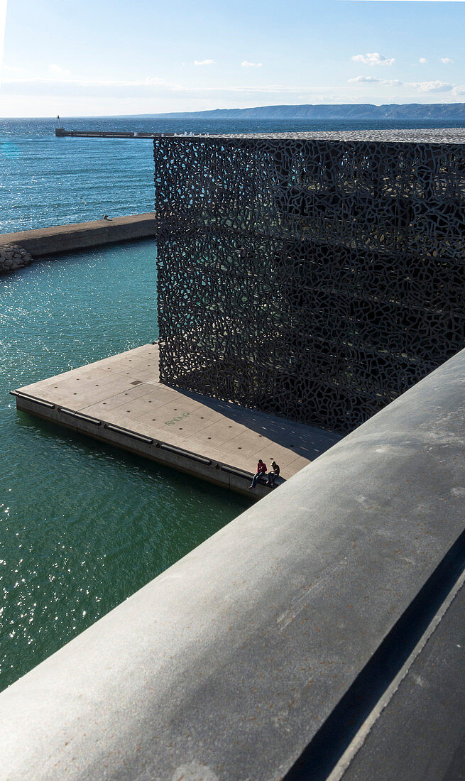 France, South-Eastern France, French Riviera, Marseille, MuCEM (Museum of European and Mediterranean Civilisations) Mandatory credit: Architect Rudy Riciotti from the gateway