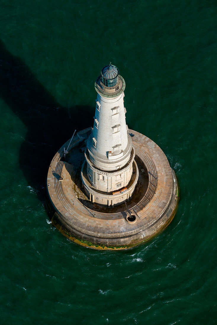 France, exit of the Gironde estuary, open sea, Cordouan lighthouse