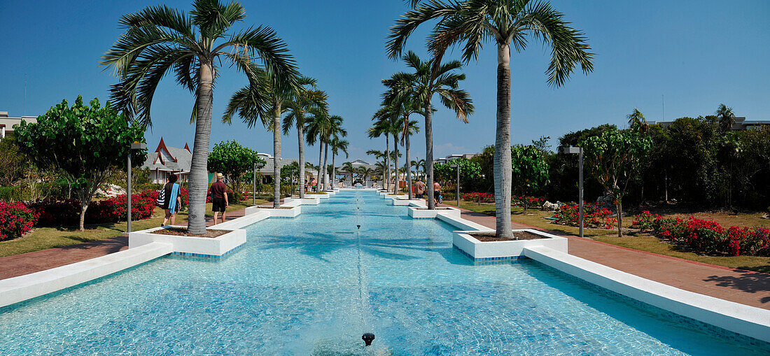 Caribbean, Cuba, Santa Clara, Cayo Santa Maria, Bahia Buena Vista, Las Brujas Hotel, blue pond
