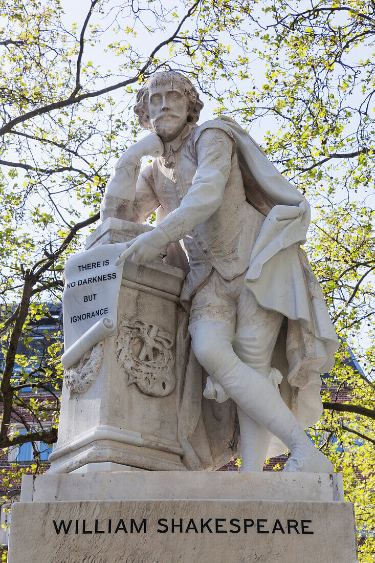 England, London,Leicester Square, Shakespeare Statue