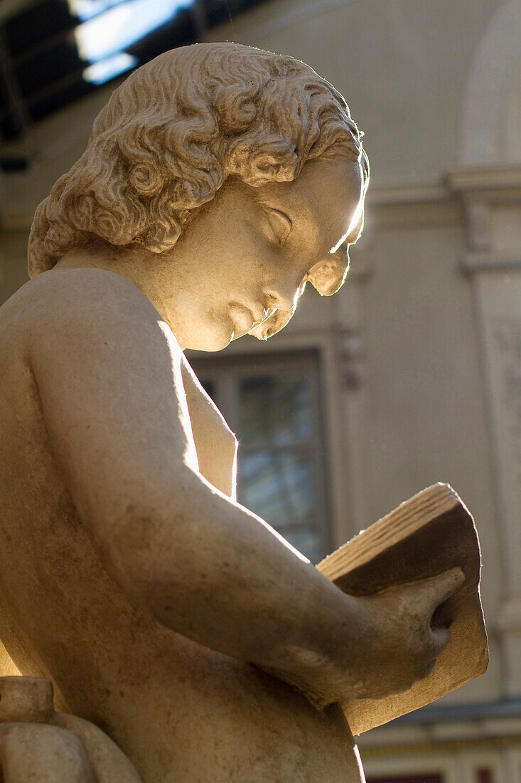 France, North-Western France, Nantes, Passage Pommeraye, allegorical statue by Jean Debay.