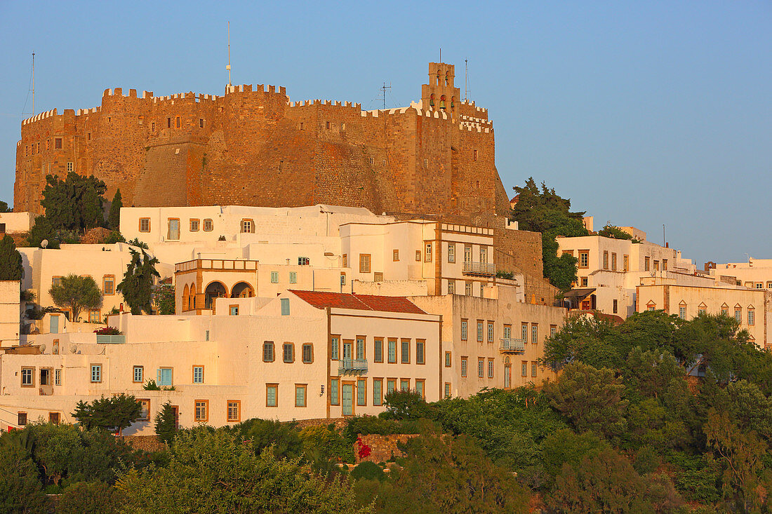 Chora und Johanneskloster, Patmos, Dodekanese, Griechenland