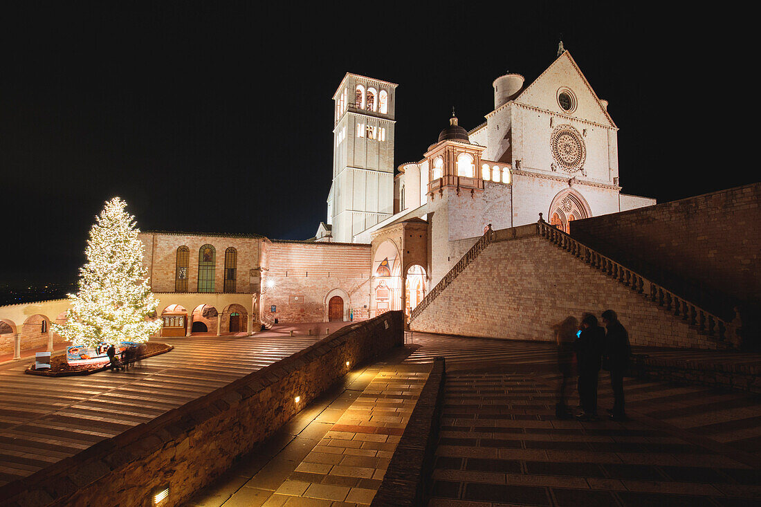 Europe, Italy, Perugia district, Assisi, Assisi during the Christmas