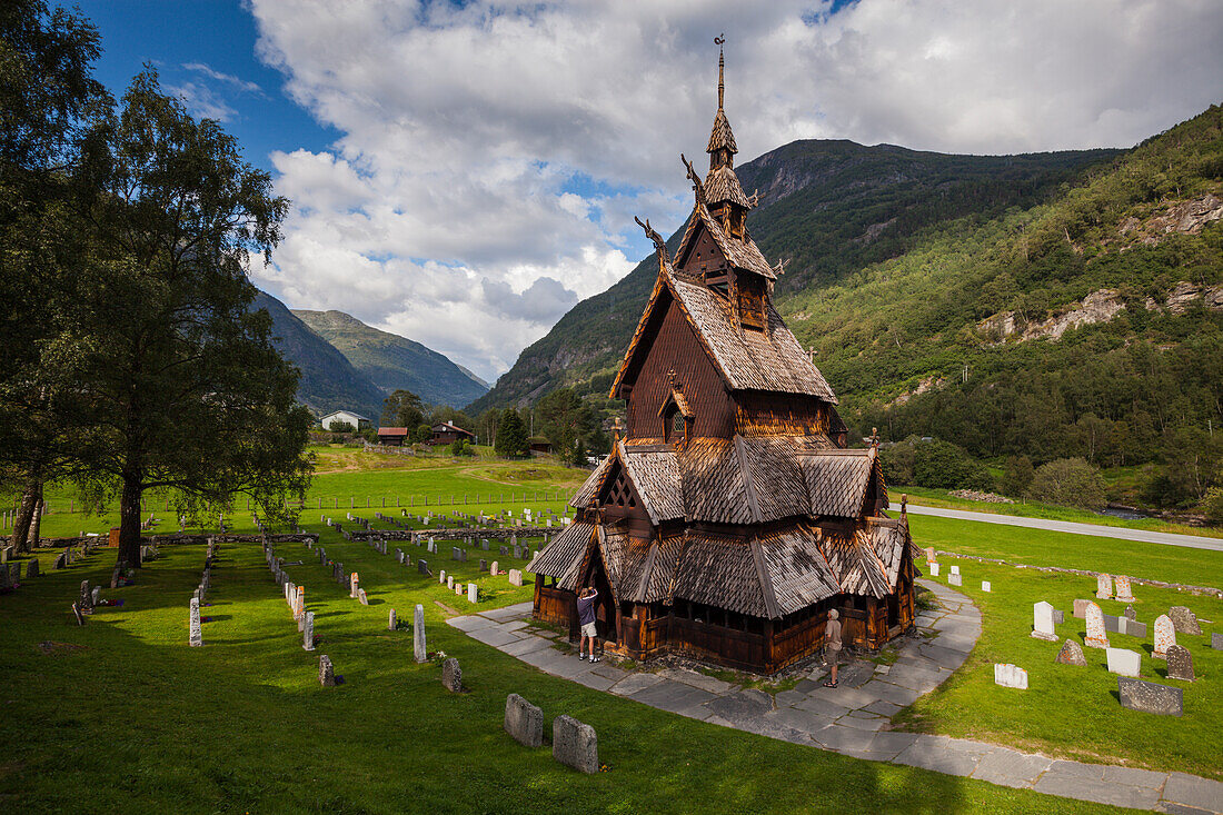 Borgund chuch, Sogn og Fjordane, Norway, The small wooden chuch stavkirke