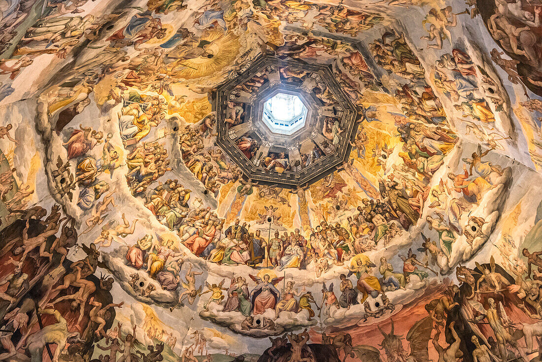 Florence - Tuscany, Italy The interior of the dome of Florence Cathedral