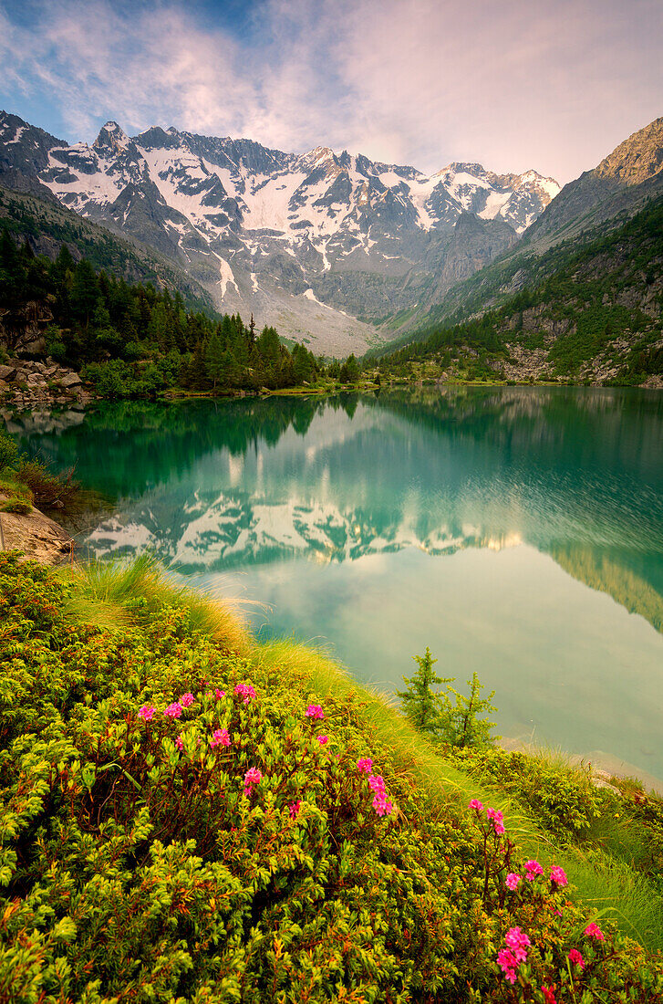 Europe, Italy, aviolo lake in Adamello park province of Brescia