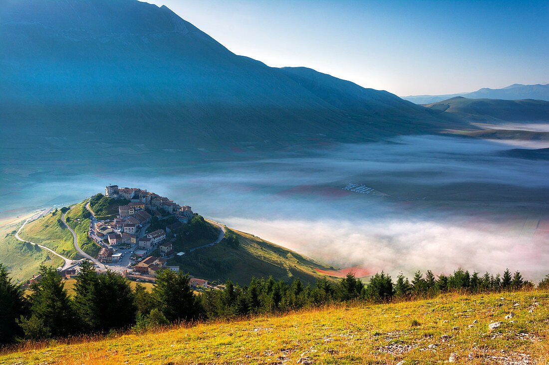 Europe, Italy, Umbria, Perugia district, Castelluccio of Norcia