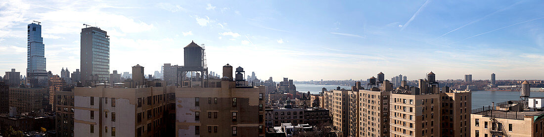 The Upper West Side and the Hudson River, New York City, USA