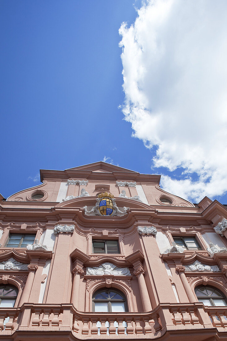 The listet baroque building Dalberger Hof in the historic old town of Mainz, Rhineland-Palatinate, Germany, Europe