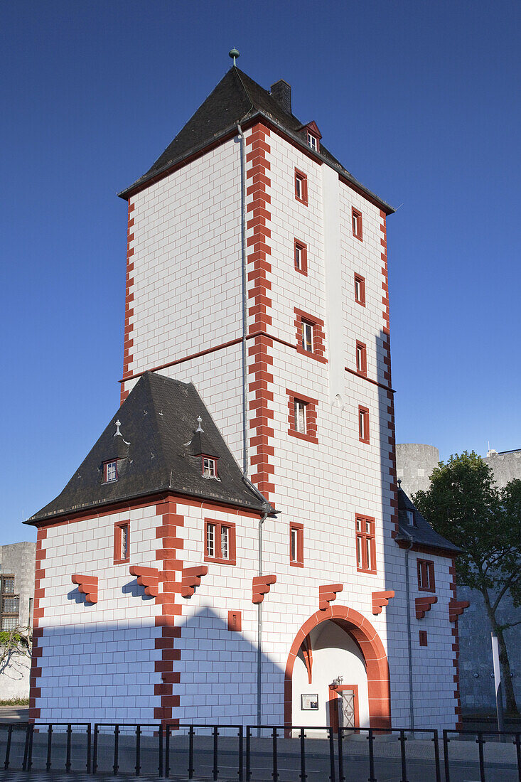 The Eisenturm in the historic old town of Mainz, Rhineland-Palatinate, Germany, Europe