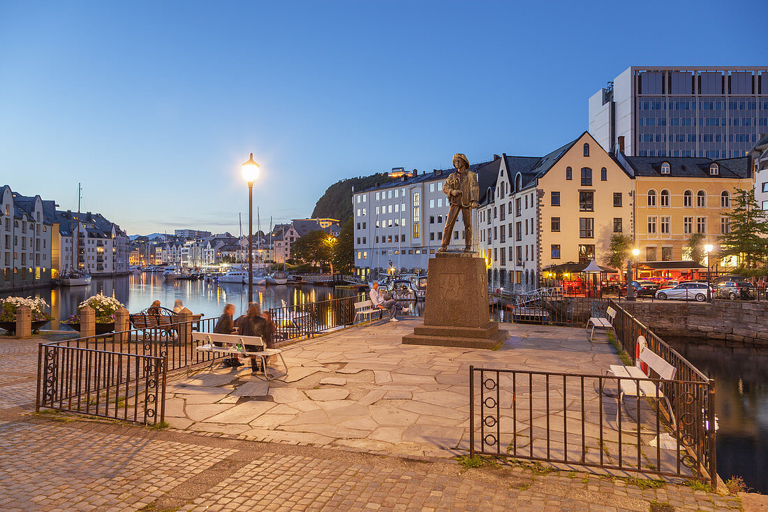 Alstadt von Ålesund, Møre og Romsdal, Westnorwegen, Südnorwegen, Norwegen, Skandinavien, Nordeuropa, Europa