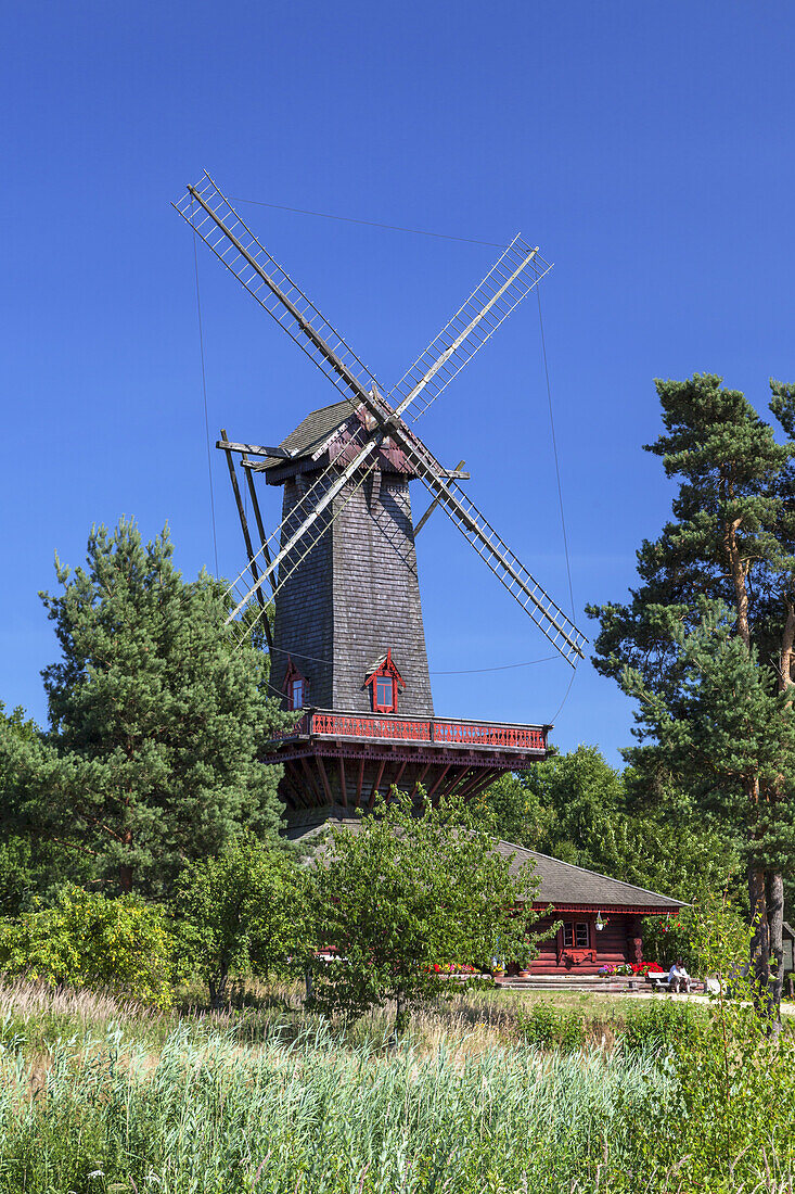 Mill museum by the river Ise in Gifhorn, Lower Saxony, Northern Germany, Germany, Europe