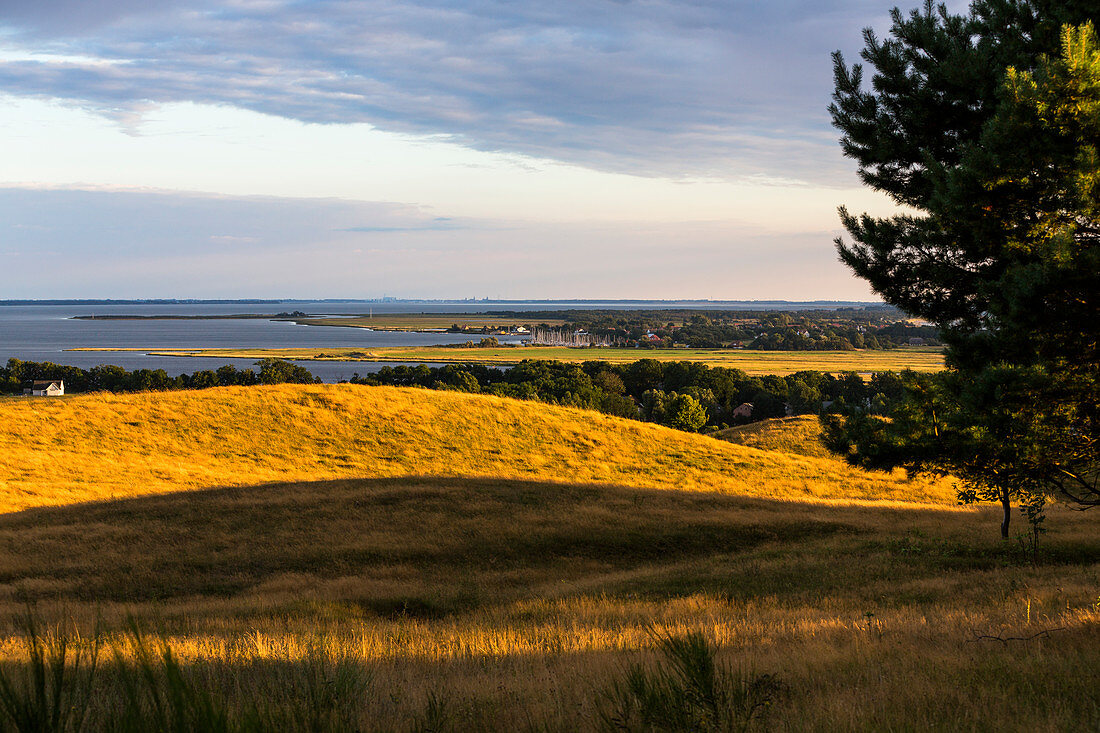 Dornbusch National Park with view on Vitte village, Hiddensee Island, Mecklenburg-Western Pomerania, Germany, Europe