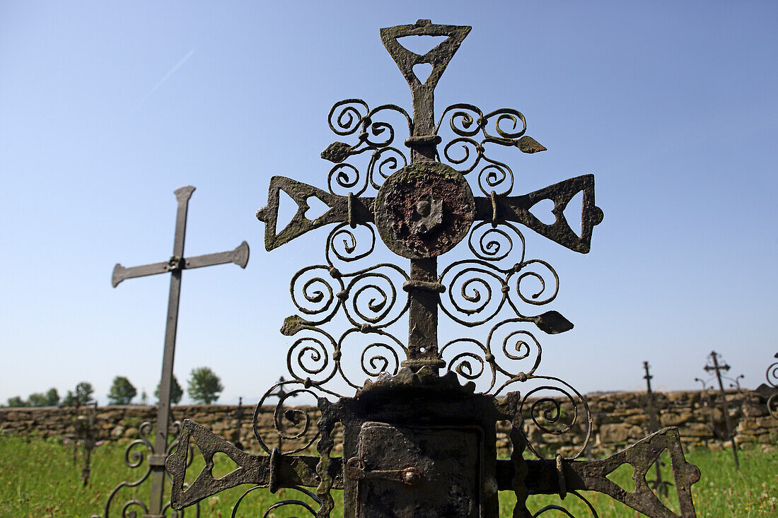 Pest cemetary Hochwieswald,  Marktoberdorf, Eastern allgaeu, Allgaeu, Swabia, Bavaria, Germany