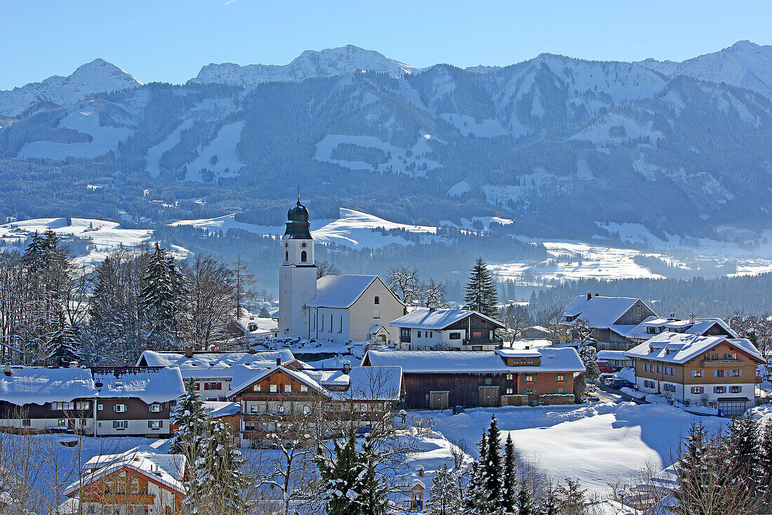 Hoernerdorf Ofterschwang, Upper Allgaeu, Allgaeu, Swabia, Bavaria, Germany