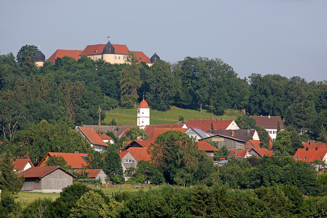 Kronburg, Lower Allgaeu, Allgaeu, Swabia, Bavaria, Germany