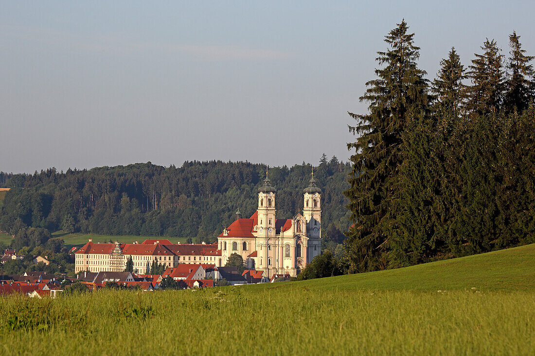 Benedectine monastery Ottobeuren, Lower Allgaeu, Allgaeu, Swabia, Bavaria, Germany