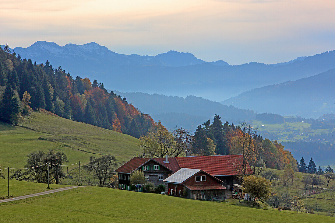 Weiler-Simmerberg, Oberstaufen, Westallgaeu, Allgaeu, Swabia, Bavaria, Germany