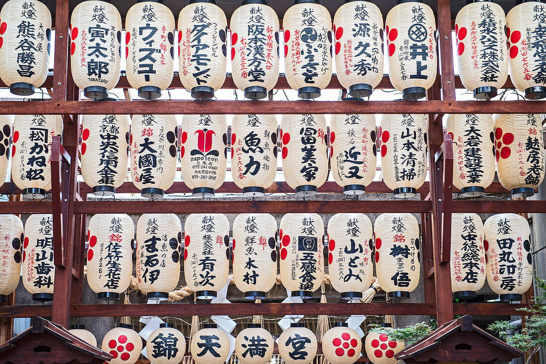 Lanterns For Sale At A Japanese Market