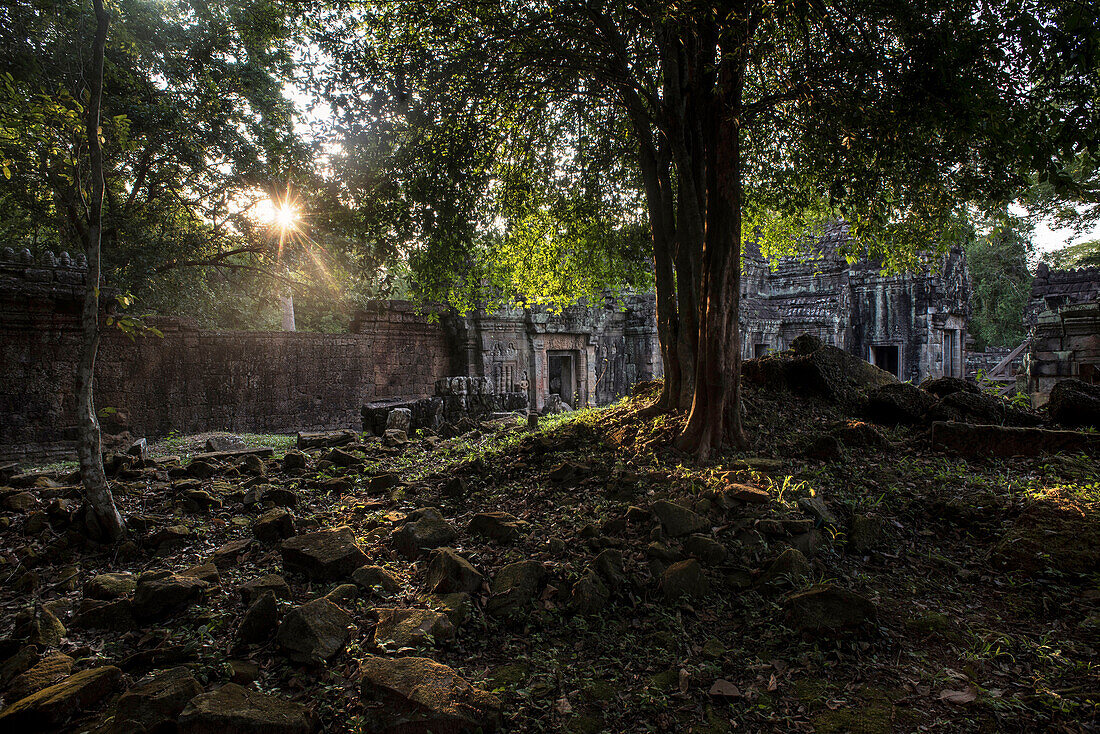 Preah Khan Temple In Angkor Wat World Heritage Site In Siem Reap, Cambodia