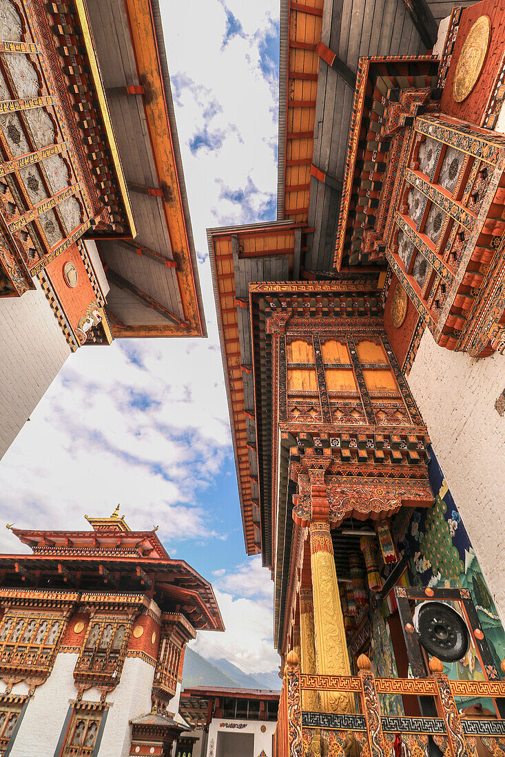 Architecture Of Punakha Dzong In Bhutan