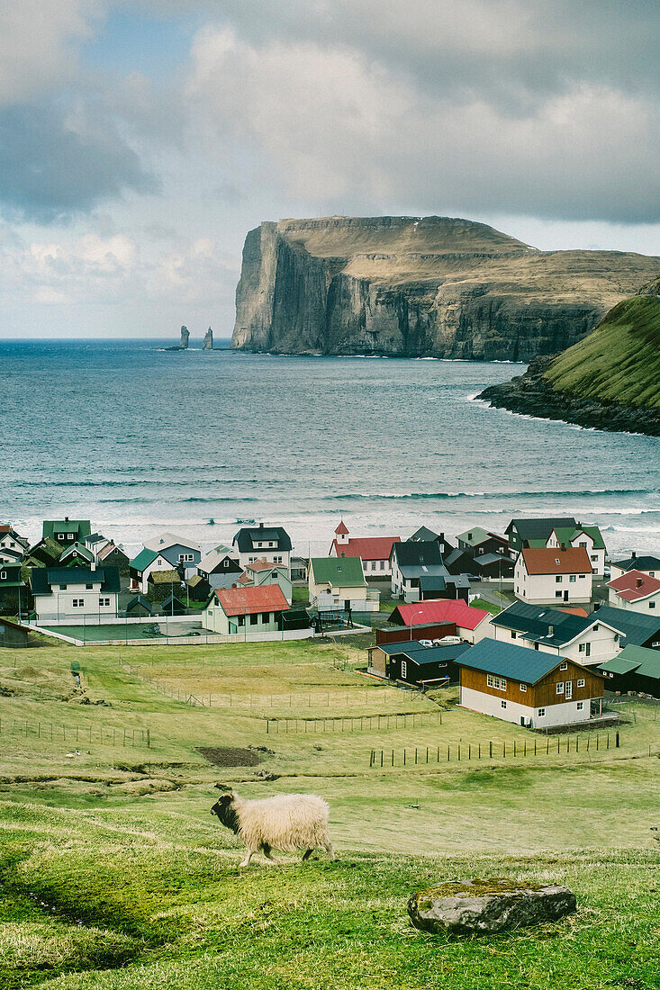 The Town Of Tjornuvik In Streymoy, The Faroe Islands