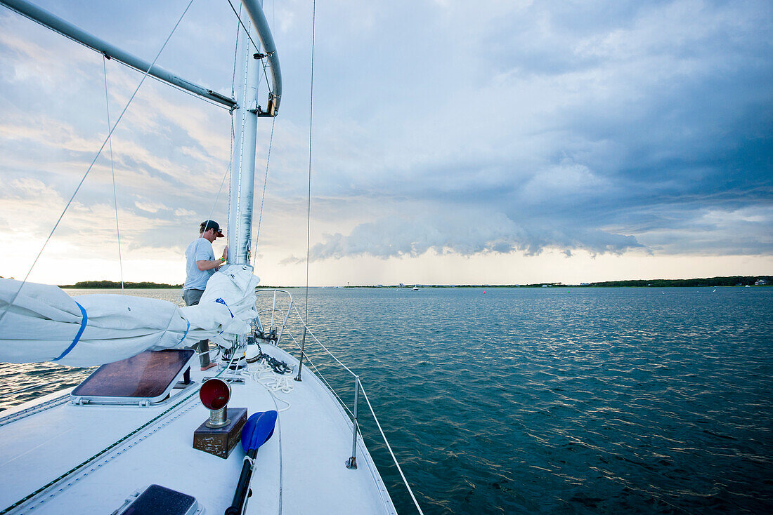 An Incoming Summer Storm Seen From Lake Tashmoo In Martha's Vineyard