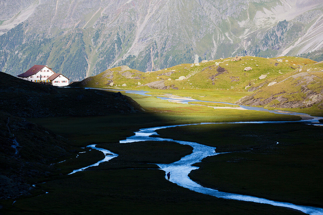 Hohes Moos, Neue Regensburger Hütte, Stubaital, Tirol, Österreich, Europa