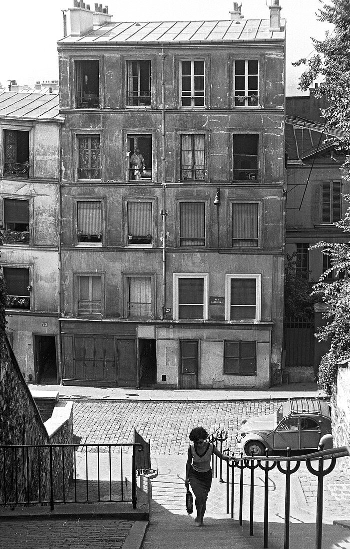 1959, Rue Gabrielle, Montmartre, Paris, Frankreich