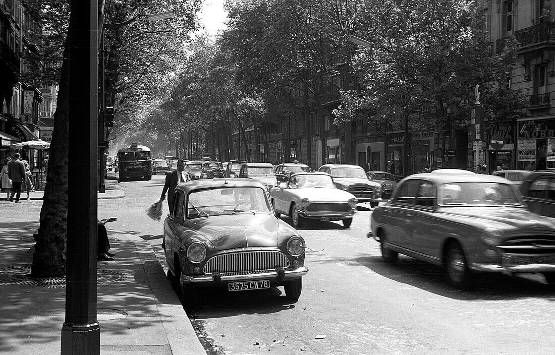 1959, Strassenszene, Paris, Frankreich