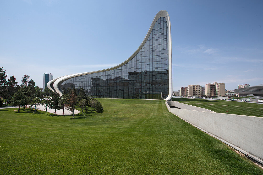 Heydar Aliyev center in Baku, architecture, Zaha Hadid, Azerbaidzhan, south caucasus