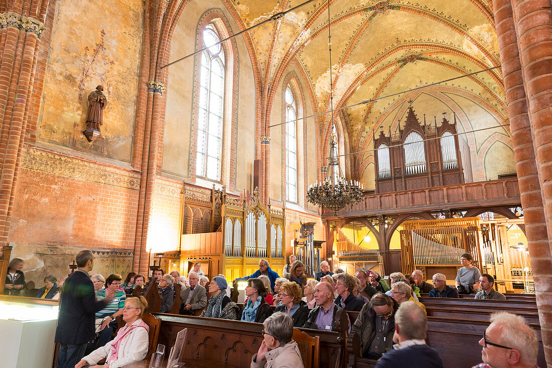 Orgelmuseum im Kloster Malchow, ehemaliges Magdalenerinnen-, Zisterzienserinnenkloster, Malchow, Mecklenburgische Seen, Mecklenburgisches Seenland, Mecklenburgische Seenplatte, Mecklenburg-Vorpommern, Deutschland, Europa