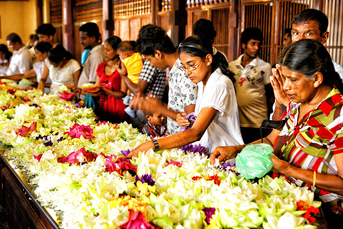 Sri Lanka - Kandy, Temple of the Tooth, Sri Dalada Maligawa, Buddhist shrine, UNESCO World Heritage Site