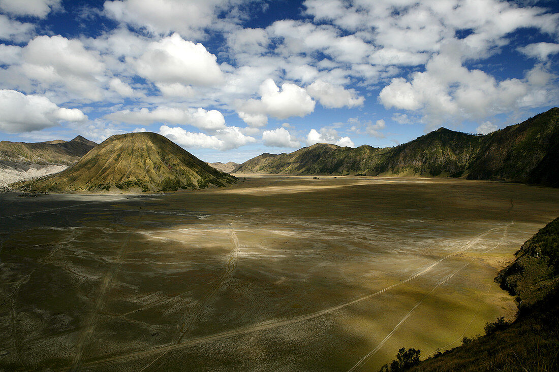 View Of Gunung Bromo Volcano On Java Island In Indonesia