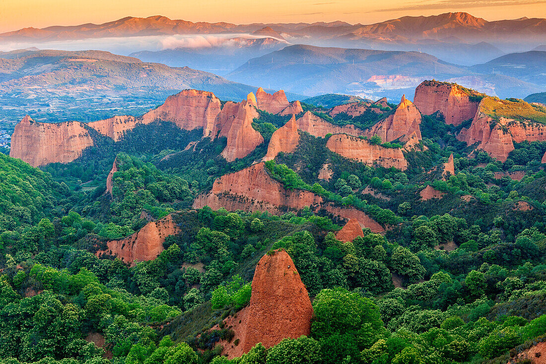 Las Medulas Near The Town Of Ponferrada In The Region Of El Bierzo