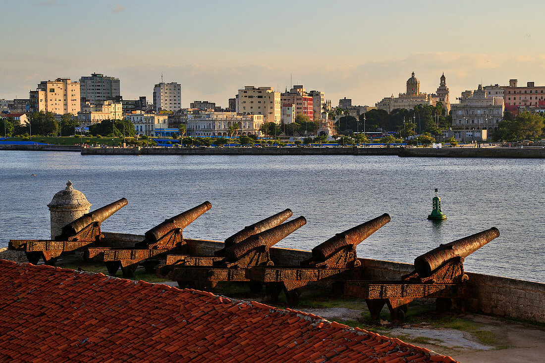 Castillo De Los Tres Reyes Del Morro In Havana Harbor At Cuba