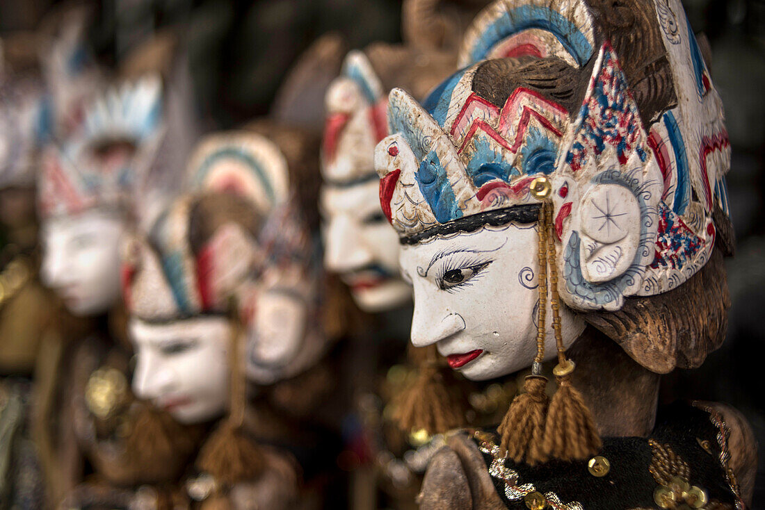 Traditional Wooden Puppets From Java, Indonesia