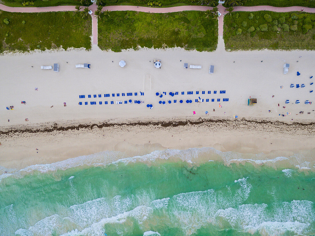 Bird's-Eye View Of Miami Beach In Florida