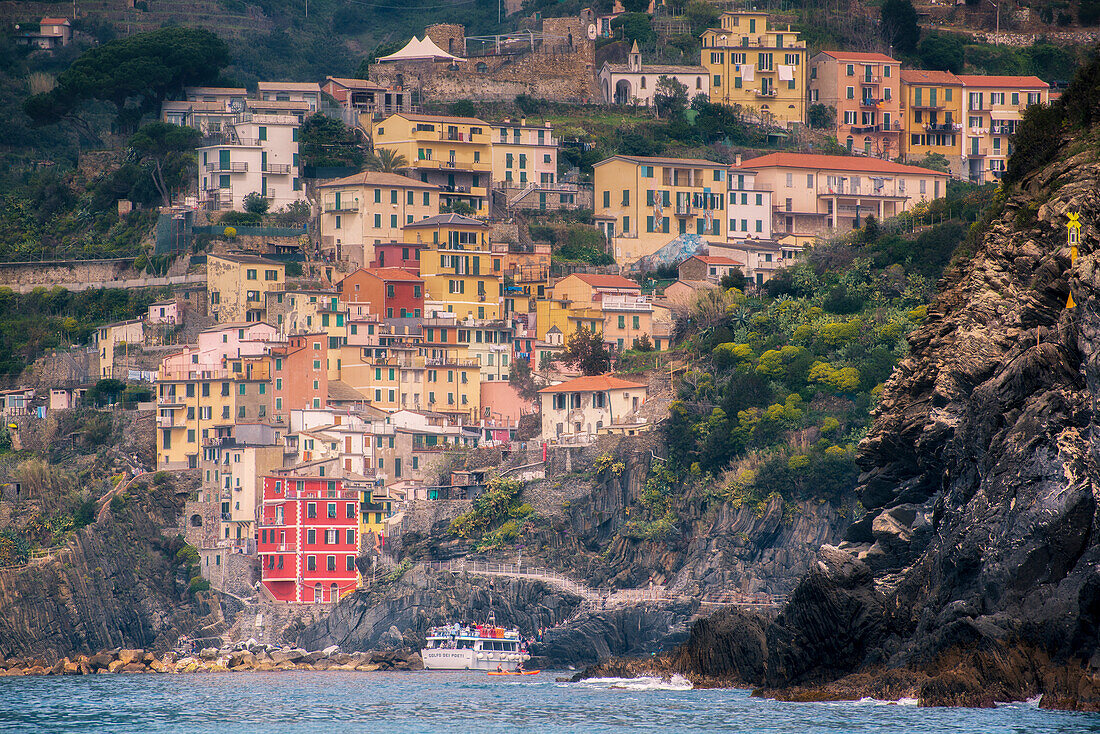 Riomaggiore, Cinque Terre, Provinz La Spezia, Ligurien, Italien, Europa