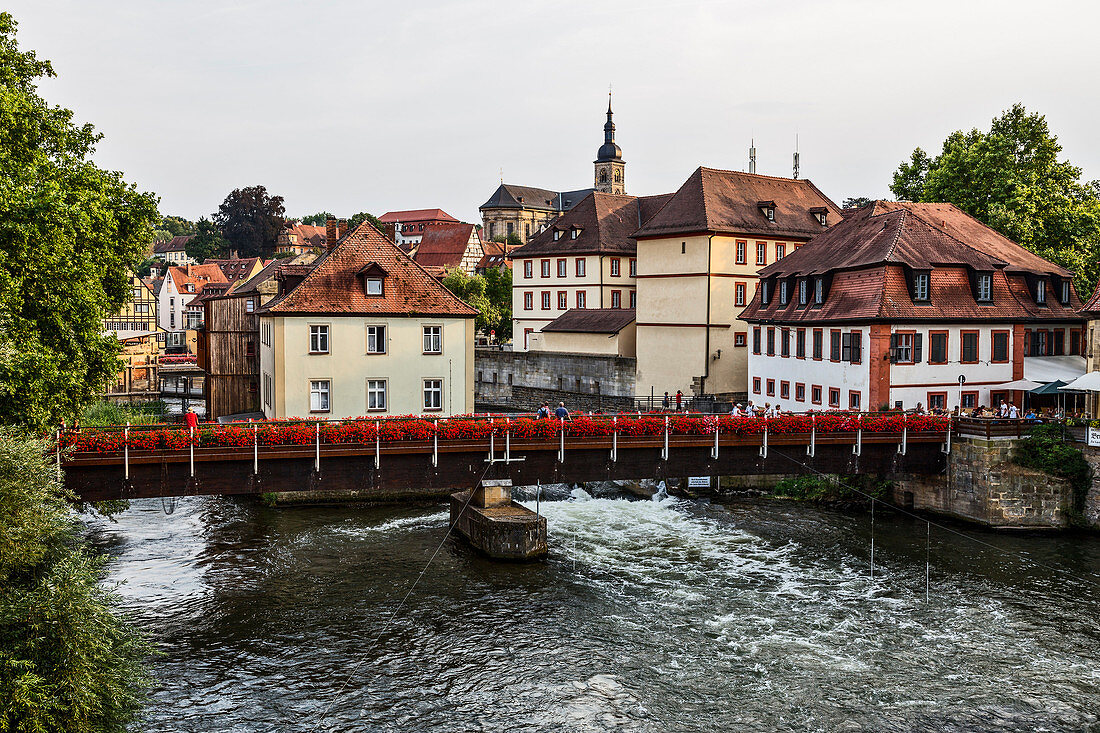 Bamberg, Bavaria, Germany, Europe,  The typical houses in the Bamberg