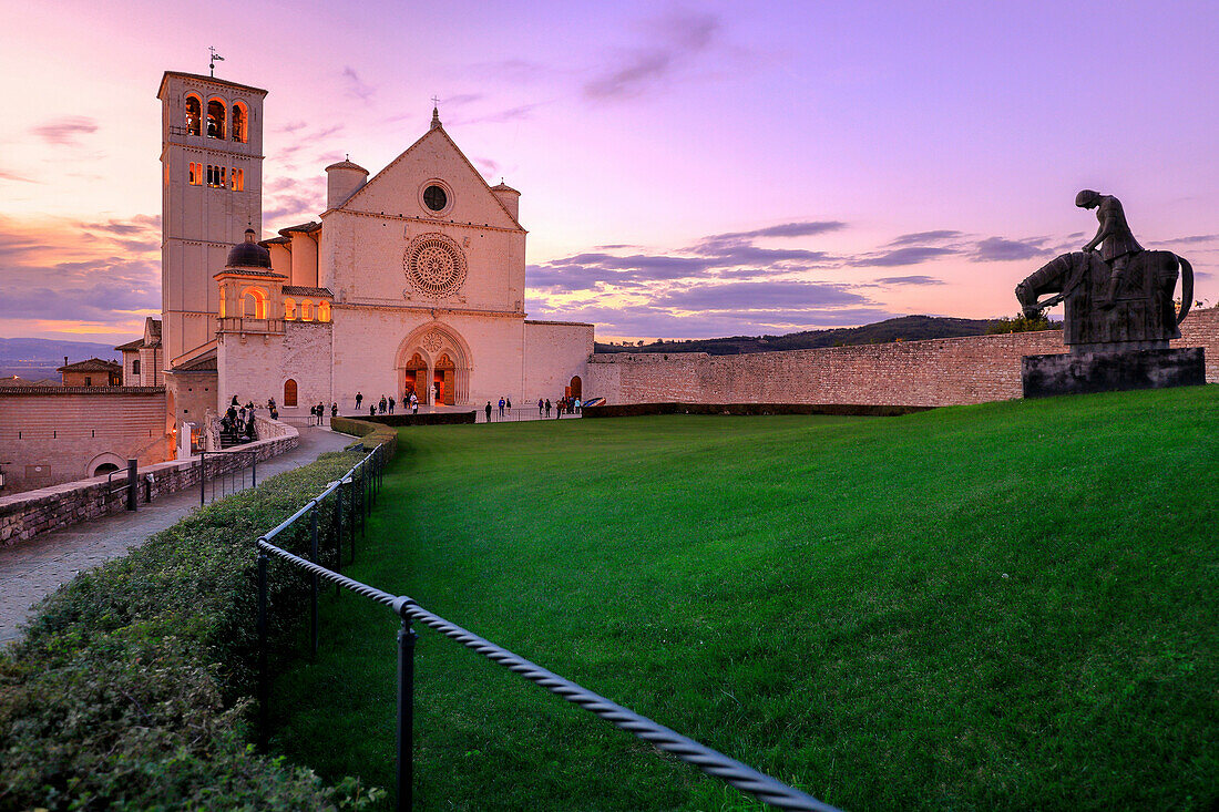 St,  Francis Basilic, Assisi village, Perugia district, Umbria, Italy