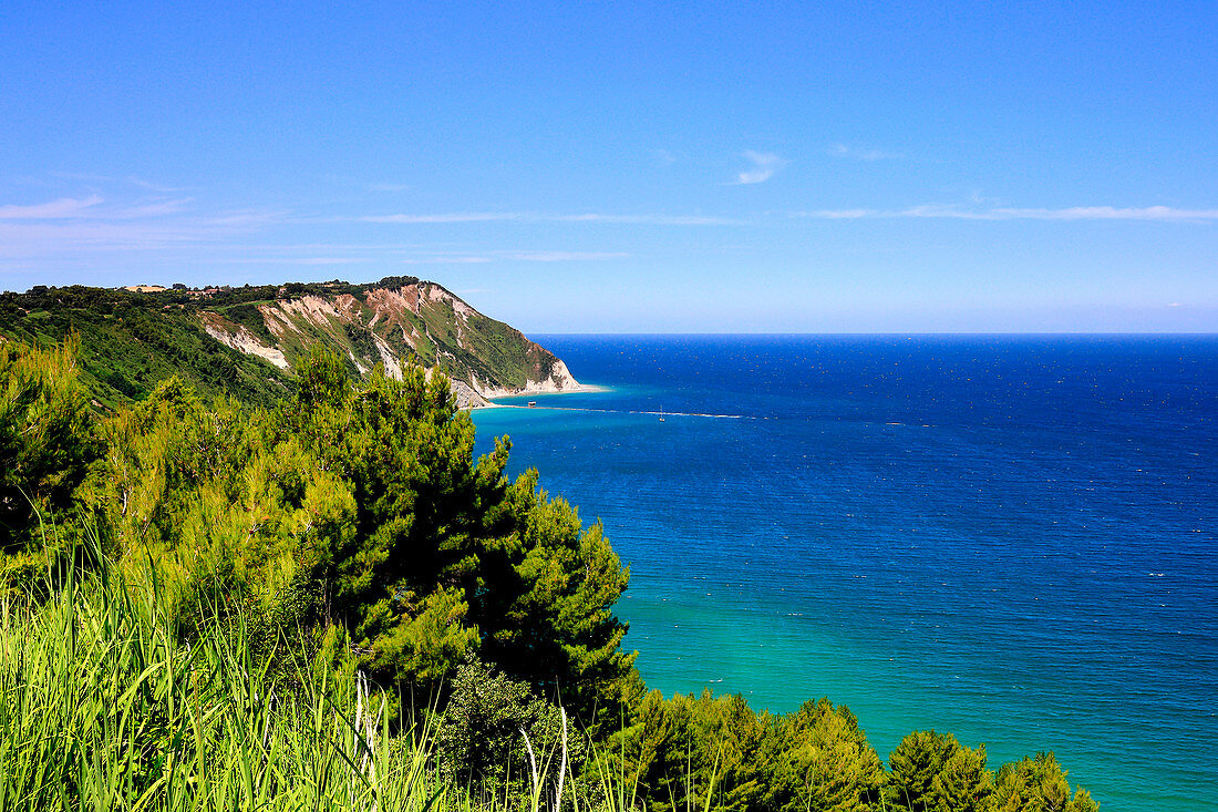 Baia di Portonovo, Bezirk Ancona, Marche, Italien