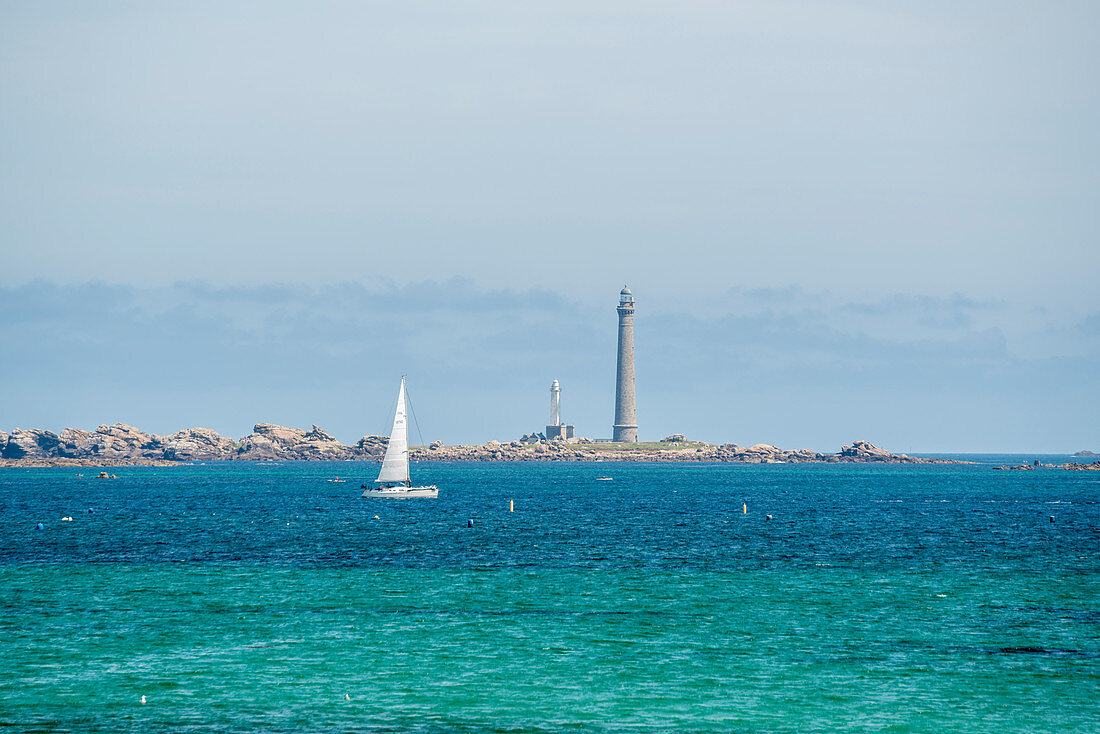Ile Vierge lighthouse,  Plouguerneau, Finistère, Brittany, France