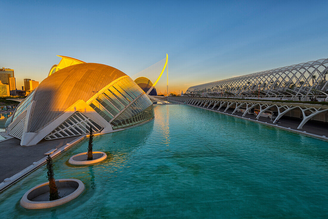 Spanien, Valencia, Stadt der Kunst und Wissenschaft, Calatrava